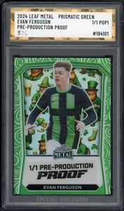 2024 LEAF METAL EVAN FERGUSON PRE-PRODUCTION PROOF SOC POP1 1/1 AUTHENTICATED - Bild 1 von 2