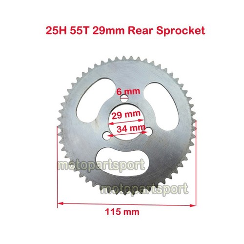 25 Chain 25 Tooth Drive Sprocket For 33cc, 49cc, & 52cc Gas Scooter E – Monster Scooter Parts