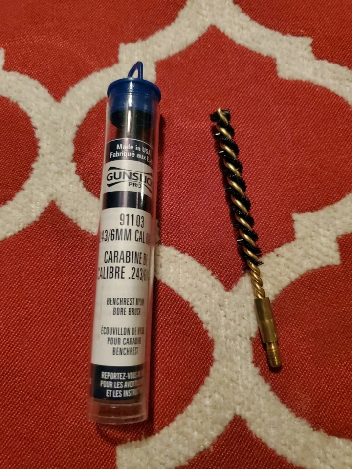 Gunslick Pro Rifle Nylon Bore Brush .243/6mm Caliber NEW - Image 1 of 1