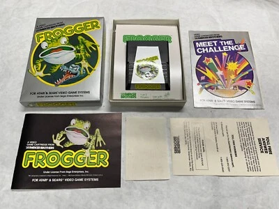 NICE NOS Atari VCS 2600 Game Complete in Box 1982 FROGGER + ALL Paperwork MINT - Image 1 of 4