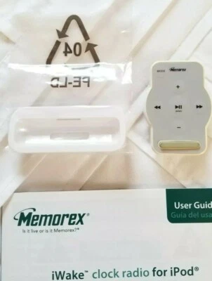 Memorex Remote Control RC-MI4004,  User Guide &  3 Universal  Docks  LOT of  5 - Image 1 of 4