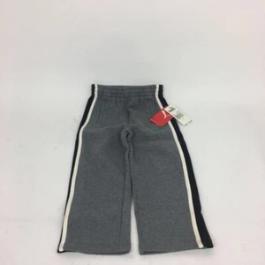 Puma Boys Track Pants Gray Heathered Elastic Waist Pockets Cotton Blend 4 New - Picture 1 of 12
