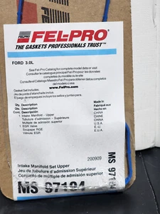 🇨~Fel-Pro MS 97194 Fuel Injection Plenum Gasket Set fits FORD - Bild 1 von 2