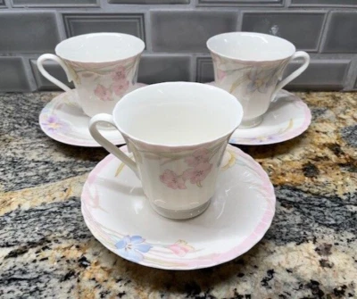 3 - MIKASA ~ MELODÍA ROSA ~ TAZAS Y PLATILLOS FLORALES PORCELANA HUESO PRECIO MÁS BAJO ¡EX! Foto 1 de 4