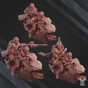 Set of 3 Rapid Chasers Squadron - DakkaDakka Store/Sci-fi/Tabletop Miniature