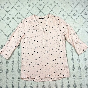 Only Brand Star Blouse Size EU 42 US 12 Womens Viscose Pullover 3/4 Sleeve Top - Picture 1 of 11