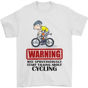 May Start Talking About Cycling Radfahrer Herren T-Shirt 100% Baumwolle - Bild 1 von 2