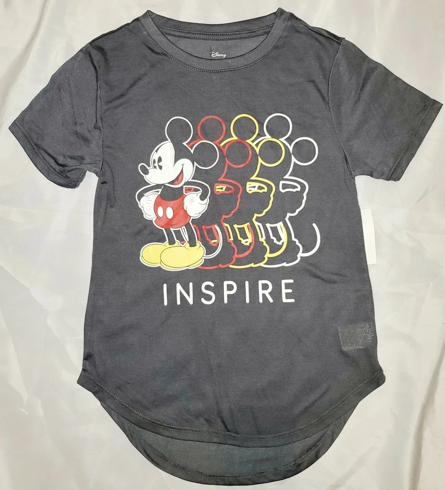 Disney Mickey Mouse Juniors T-Shirt "inspire" Size Medium