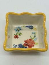 The Pioneer Woman Floral Medley Replacement Yellow Condiment Dipping Snack Dish
