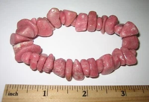 PULSERA ELÁSTICA DE PIEDRA NATURAL TULITA PULIDA 7" NORUEGA 63g *A - Imagen 1 de 5