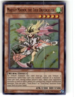 Majesty Maiden, the True Dracocaster - MACR-EN020 - Ultra Rare Unl Ed Yugioh NM - Image 1 of 2