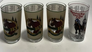 Vintage Menge 4 Libbey mattiert Kentucky Derby Mint Julep Gläser 3-1987, 1-1988 EUC - Bild 1 von 14