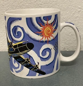 STARBUCKS RARE BARISTA BIPLANE COFFEE BEAN 20 Oz. COFFEE CUP MUG - Picture 1 of 3