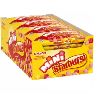 Starburst Minis Fruit Chews Original Unwrapped 52g x 24 Pack - Picture 1 of 2