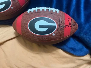 Gunner Stockton Signed Georgia Bulldogs Brown Football SEC Champs! UGA QB # 14 ! - Picture 1 of 18