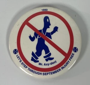 Vintage Santa Fe ATSF Railroad Safety Pin Mr. Axy-dent 1993 - Picture 1 of 2