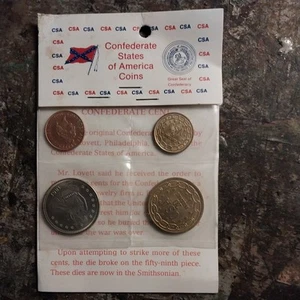 Confederate States of America Coins Set New Restike Originals 1c, .50c, 5 and 20 - Picture 1 of 5