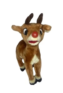 Vintage 1992 Gemmy Animated Rudolph Red Nose Reindeer Talking Singing Plush Toy* - Picture 1 of 8