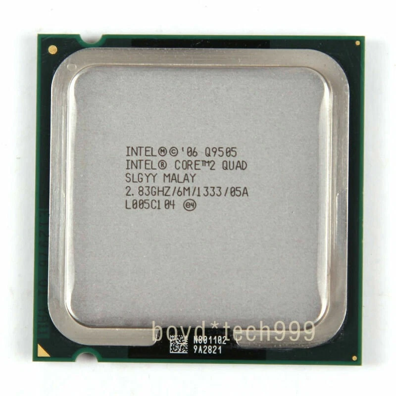 Intel CORE 2 QUAD Q9505 PROCESSOR 2.83GHZ/1333（SLGYY）LGA 775/Socket T CPU - Image 1 of 1