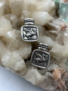 Vintage Ecclissi Pegasus Sterling Silber Ohrringe Nachlass Fund - Bild 1 von 2