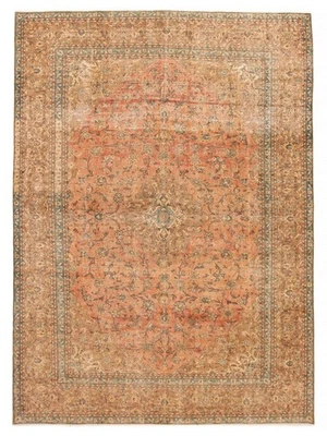 9'4" x 12'10" Traditional Vintage Hand Knotted Area Rug Oriental Wool Carpet - Image 1 of 4