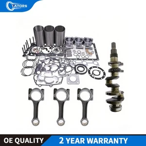 Overhaul Rebuild Kit & Crankshaft & Connecting Rod for Kubota D1105 D1105-T KX41 - Picture 1 of 1