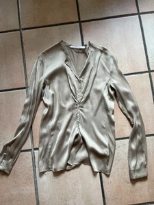 Schumacher Bluse Seide Gold Gr 3 36/38 - Bild 1 von 4