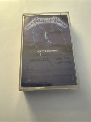Metallica Ride The Lightning White Cassette Elektra Asylum 1984 Thrash Metal - Image 1 of 4