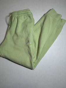 Nike Jordan Joggers Sweatpants Size Medium 10 / 12 Yr Youth Pale Lime Green - Picture 1 of 6