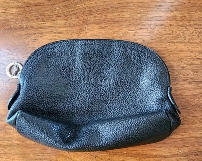 Longchamp Black Leather Pouch - Image 1 of 4