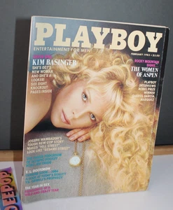 Vintage Playboy Collectible Magazine Back Issue February 1983 Kim Basinger Cover - Imagen 1 de 3