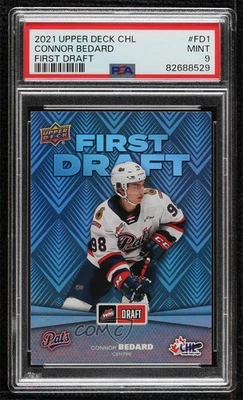 2021-22 Upper Deck CHL First Draft Connor Bedard #FD-1 PSA 9 MINT - Image 1 of 2