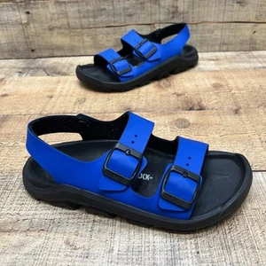 Birkenstock sandali donna blu/nero slingback doppio cinturino taglia 34 donna 3 - Foto 1 di 6