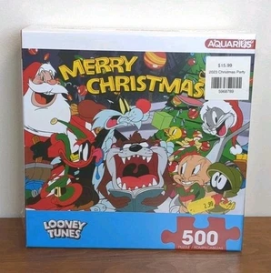 Neu & versiegelt Looney Tunes Frohe Weihnachten Puzzle von Wassermann (500 Teile) - Bild 1 von 3