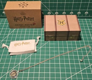 Harry Potter Sterling Silver Crystal Time Turner Necklace From Wizarding World - Picture 1 of 11