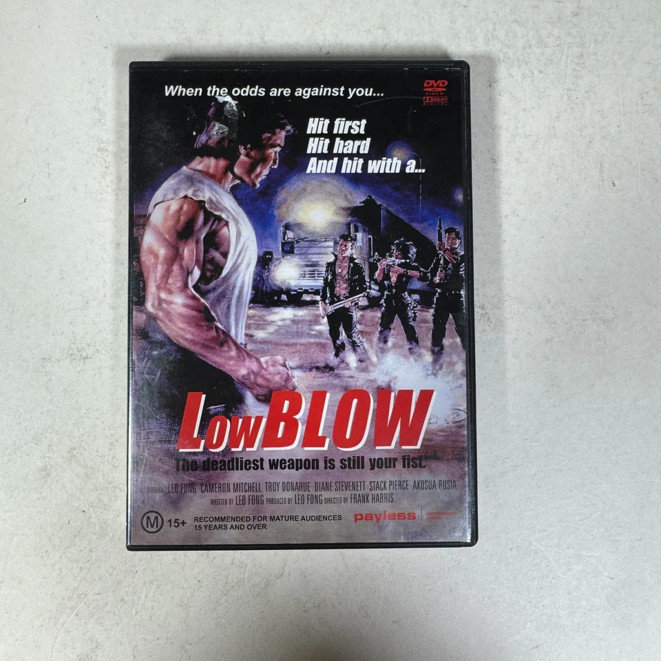 Low Blow DVD - Leo Fong - Cameron Mitchell - Region 4 Cult Classic Free AU Post - Image 1 of 4