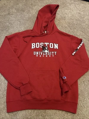 Boston University Terriers Hockey Champion Sudadera con Capucha De Colección Roja Para Hombre’s M Foto 1 de 4