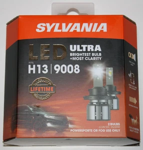 SYLVANIA H13 Ultra LED 2 Bulbs H13LEDHP.BX2 6000K BRAND NEW - Picture 1 of 4