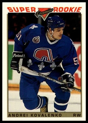1993-94 Topps Premier #124 Andrei Kovalenko RC - Image 1 of 2