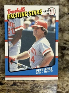 Pete Rose 1987 Fleer Baseball's Exciting Stars #38 NM+ - Bild 1 von 2