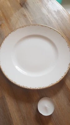 Plato de Cena Wedgwood Vera Wang Hoja Dorada Dorado Nuevo 4no Disponible  Foto 1 de 4