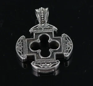 KONSTANTINO Sterling Silver Ornate Cross Pendant Reversible, 15g - Picture 1 of 7