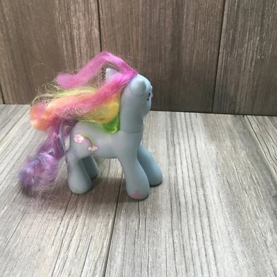My Little Pony RAINBOW DASH 2007 G3 MLP Hasbro Multicolor Hair  Blue Pony 4.5” - Image 1 of 4