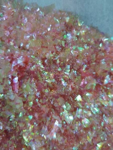 Peach shards glitter mix 1.5 oz. in a shaker bottle - Picture 1 of 6