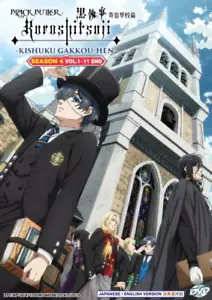 DVD Black Butler: Public School Arc Season 4 Vol.1-11 END English Dub All Region - Picture 1 of 5