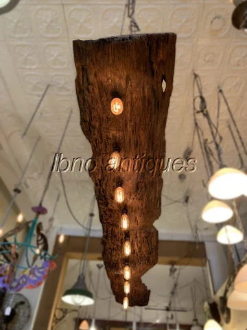 CUSTOM MADE LIVE EDGE SUNKEN CYPRESS SWAMP HANGING LIGHT FIXTRUE / 7 FT LONG Cover