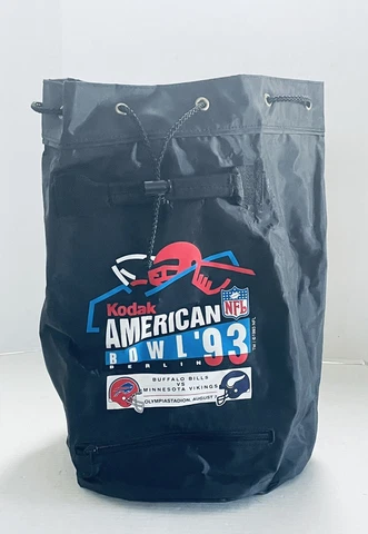 Kodak American Bowl Berlin Bills Vikings Travel Shoulder Bag NFL Vintage 1993 Cover