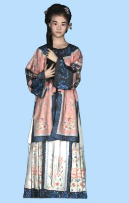 Resin 1/43 Diorama Real Series Scene Figure Toys Girl in Ancient Costume 219 - Image 1 of 3