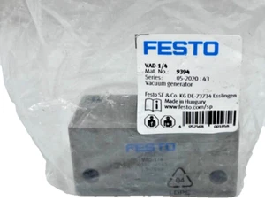 Generatore di aspirazione aria compressa Festo VAD-1/4 9394 serie VAD G1/4 1,5-10 bar - Foto 1 di 3