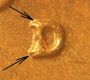1945-D/D Repunched Mintmark (RPM) # 15 Lincoln Cent - Brilliant Uncirculated - Picture 1 of 6